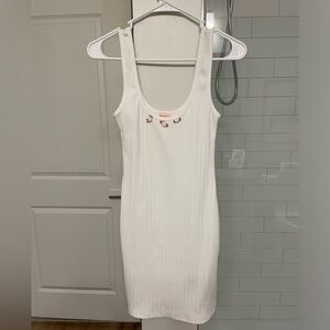 WORN ONCE Showpo Ribbed Rose Dress